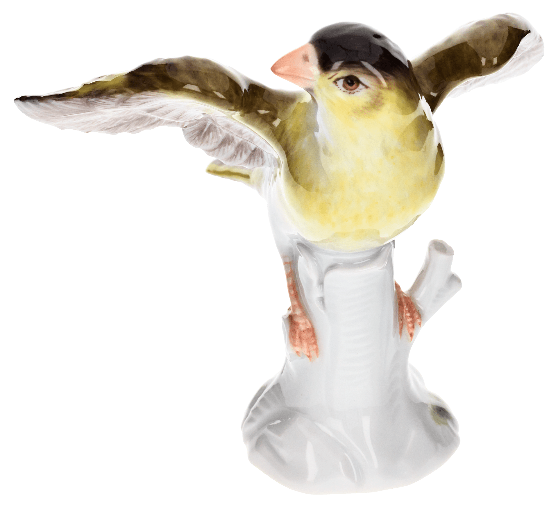Einzelfigur Vogel Zeisig, Bunt staffiert, H 10 cm | Meissen Figuren Individuell 900100 - 77261 - Meissen Weimar
