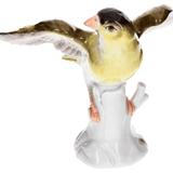 Einzelfigur Vogel Zeisig, Bunt staffiert, H 10 cm | Meissen Figuren Individuell
