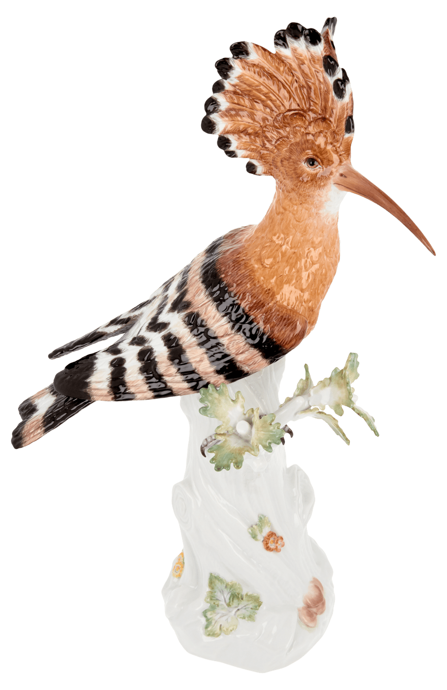 Einzelfigur Wiedehopf, bunt, H 33 cm | Meissen Figuren Individuell 90c100 - 77072 - Meissen Weimar