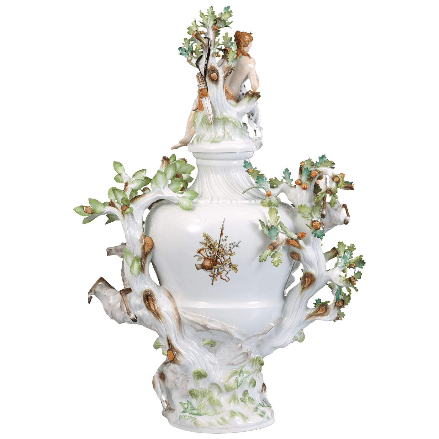 Elementevase Erde und Jagd, H 67 cm | Meissen Exklusiv - Kollektion 90a680 - 81596 - Meissen Weimar