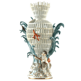 Elementevase Wasser, Weiß mit farbigen Akzenten, H 32 cm, Limitiert 15 Stück | Meissen Limitierte Meisterwerke