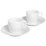 Espresso-Set  für Zwei, 4-tlg, weiß | Meissen Cosmopolitan