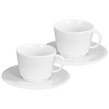 Espresso-Set  für Zwei, 4-tlg, weiß | Meissen Vitruv Graphic