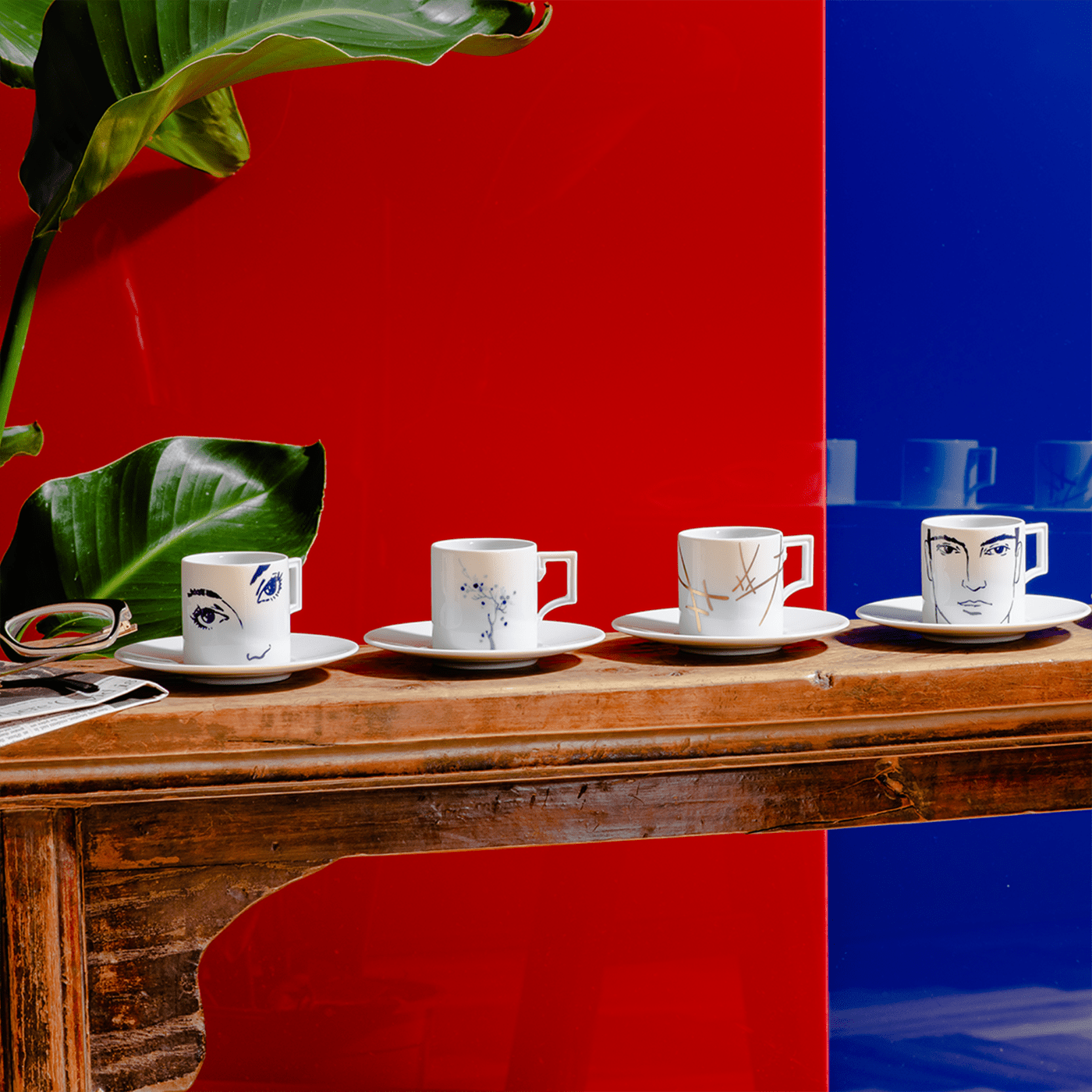 Espressotasse Faces Blau ø 5 cm | The Meissen Espresso Collection 79a403 - 55931 - Meissen Weimar