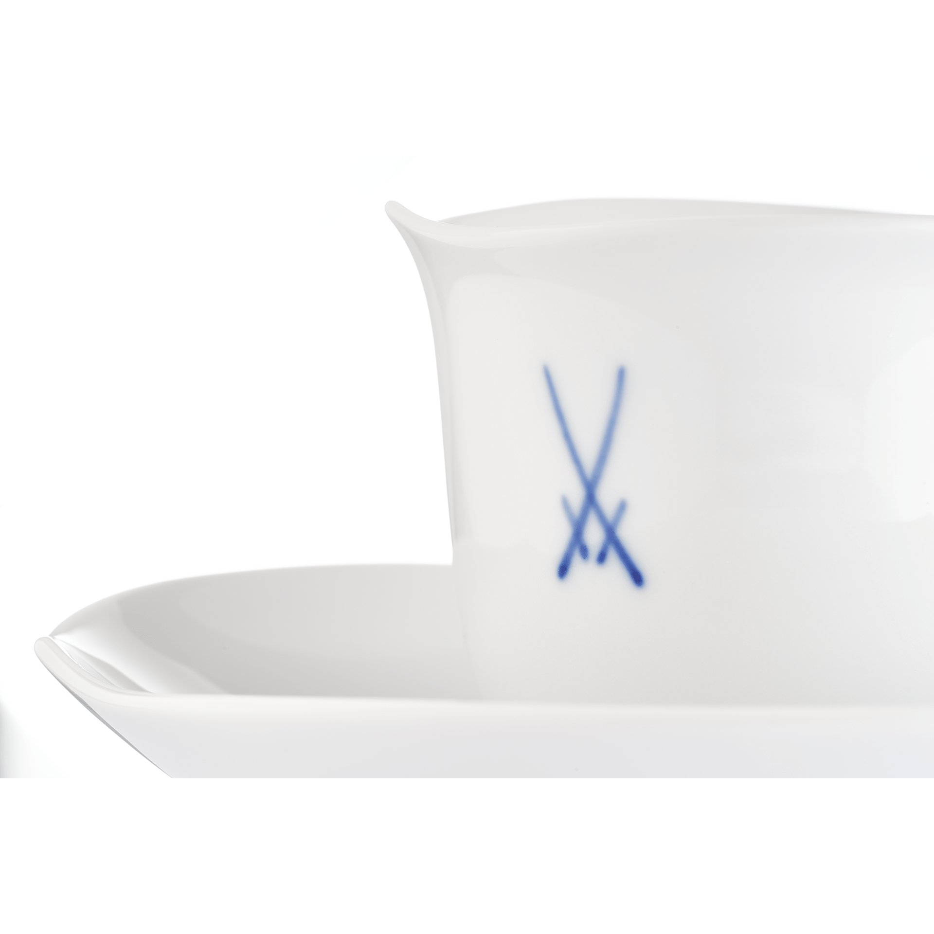 Espressotasse, Markenzeichen Meissen, kobaltblau, V 0,05 l | Meissen Wellenspiel Pur 825001 - 28579 - Meissen Weimar