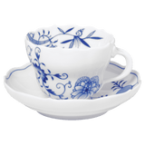 Espressotasse mit Untertasse, Zwiebelmuster Style, H 7 cm, V 0,1 l | Meissen Neuer Ausschnitt