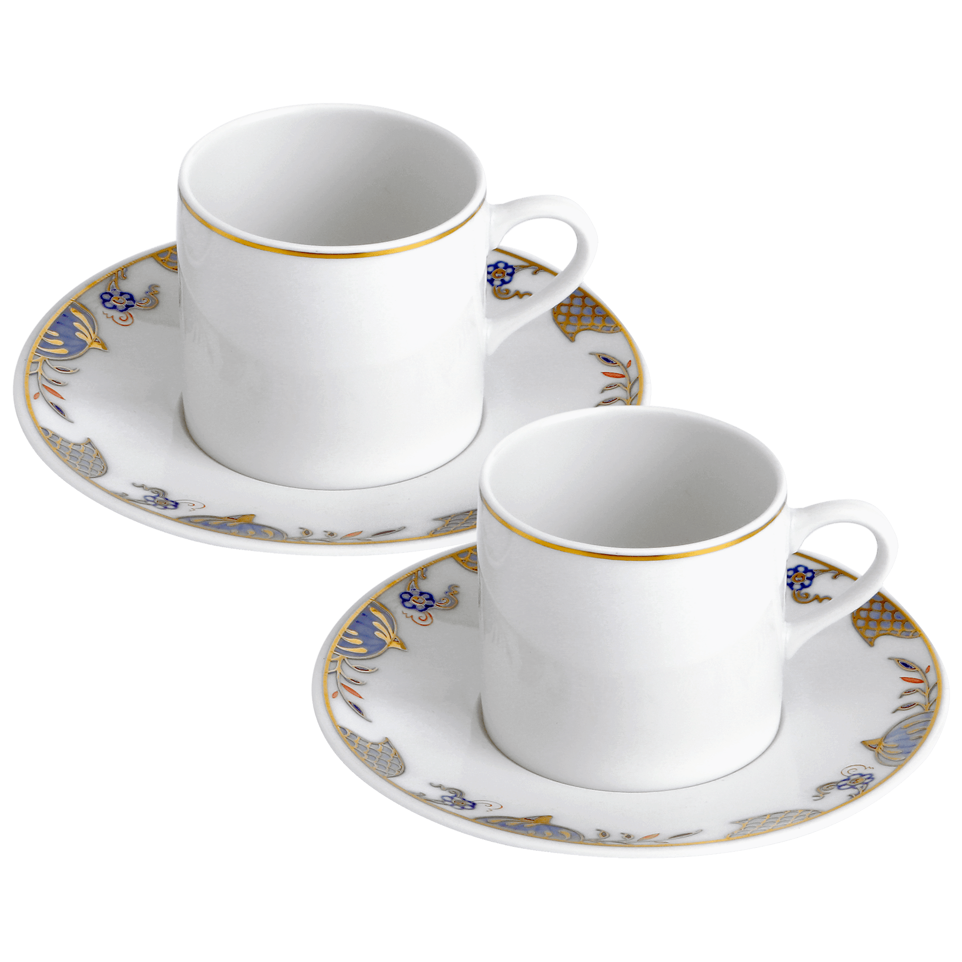 Espressotassen - Set, Noble Blue, 2 - teilig | Meissen No. 41 Noble Blue 98a077 - c3603 - Meissen Weimar