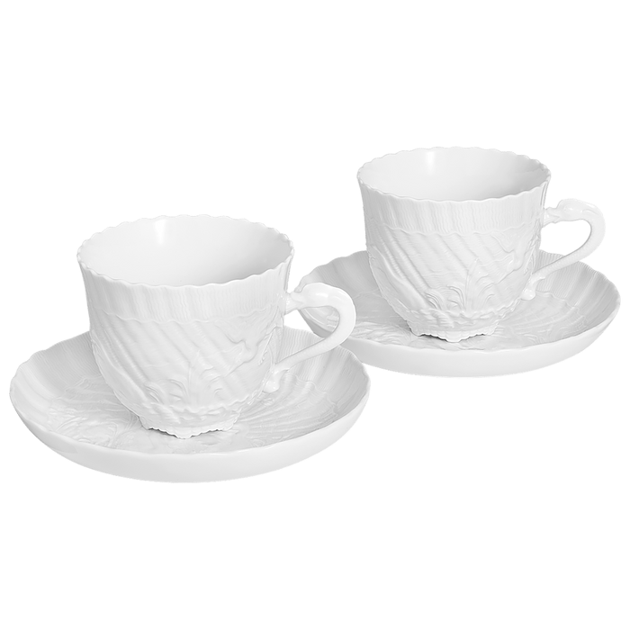 Espressotassen-Set, Weiß, 4-tlg. | Meissen Schwanendessin