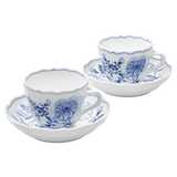 Espressotassen-Set, Zwiebelmuster, 2-Teilig | Meissen Neuer Ausschnitt