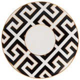 Espressountertasse, Royal Palace, schwarz mit goldener Kontur, weißer Rand, Ø 12,5 cm | Meissen Cosmopolitan