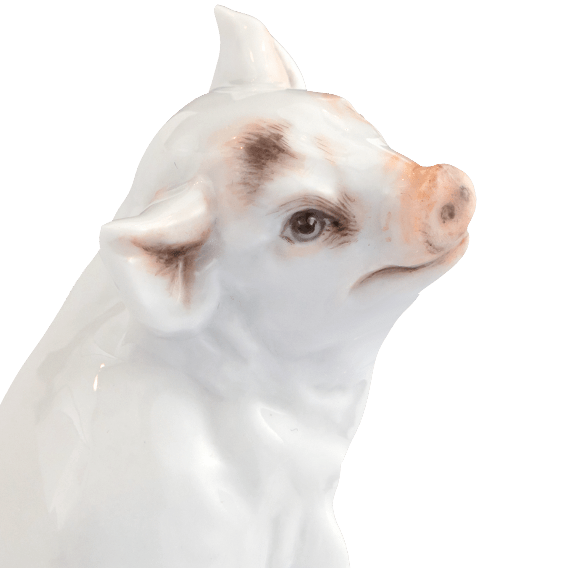 Ferkel, Bunt staffiert, leicht, H 6 cm | Meissen Figuren - Edition Tierkinder 900600 - 78051 - Meissen Weimar