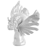 Feuerfisch, Weiß, H 28 cm | Meissen Einzelplastik