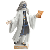 Figur Advokato, bunt und gold staffiert, H 18 cm | Meissen Figuren-Edition Italienische Komödie