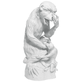 Figur Affe mit Jungtier Weiß H 59 cm | Meissen Exklusiv-Kollektion