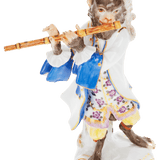 Figur Affenkapelle Flötist, H 15 cm | Meissen Figuren-Edition Affenkapelle
