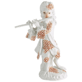 Figur, Affenkapelle Flötist, H 15 cm | Meissen Figuren-Edition Affenkapelle