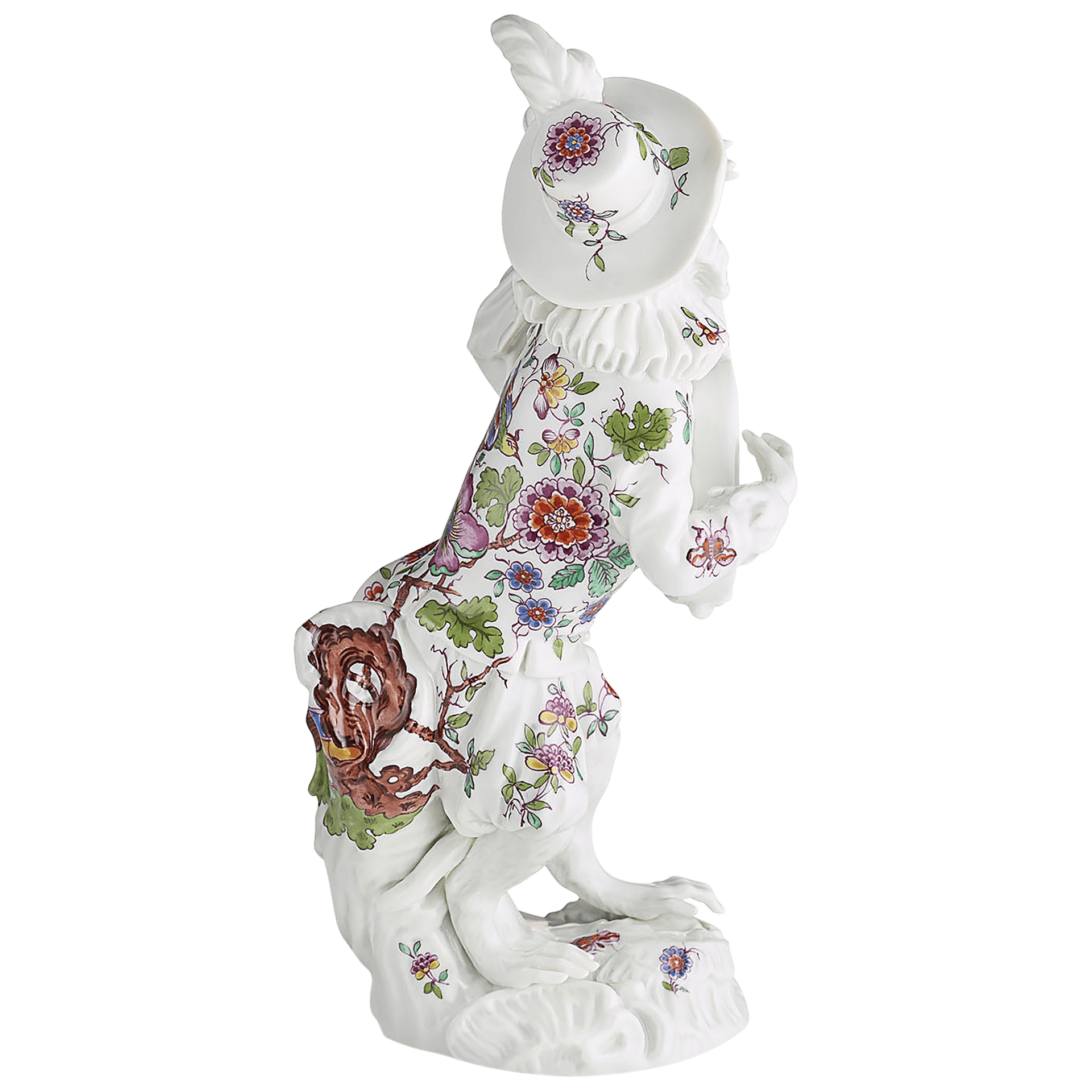 Figur Affenkapelle Gitarrist, H 15 cm | Meissen Figuren - Edition Affenkapelle 91c117 - 60017 - Meissen Weimar