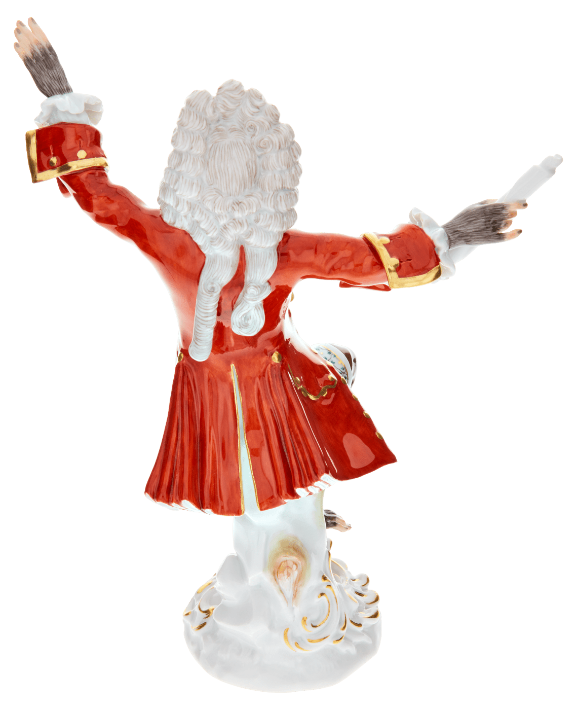 Figur Affenkapelle Kapellmeister, H 17 cm | Meissen Figuren - Edition Affenkapelle 90c300 - 60001 - Meissen Weimar