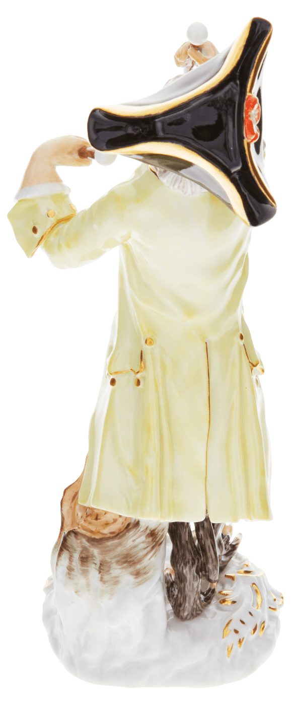 Figur Affenkapelle Paukenschläger, Höhe 15 cm | Meissen Figuren - Edition Affenkapelle 90c300 - 60012 - Meissen Weimar