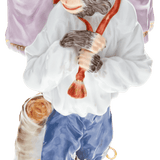 Figur Affenkapelle Paukenträger, H 17 cm | Meissen Figuren-Edition Affenkapelle