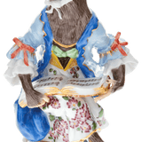 Figur Affenkapelle Sängerin, H 12 cm | Meissen Figuren-Edition Affenkapelle