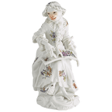 Figur Affenkapelle Sängerin, H 12,5 cm | Meissen Figuren-Edition Affenkapelle