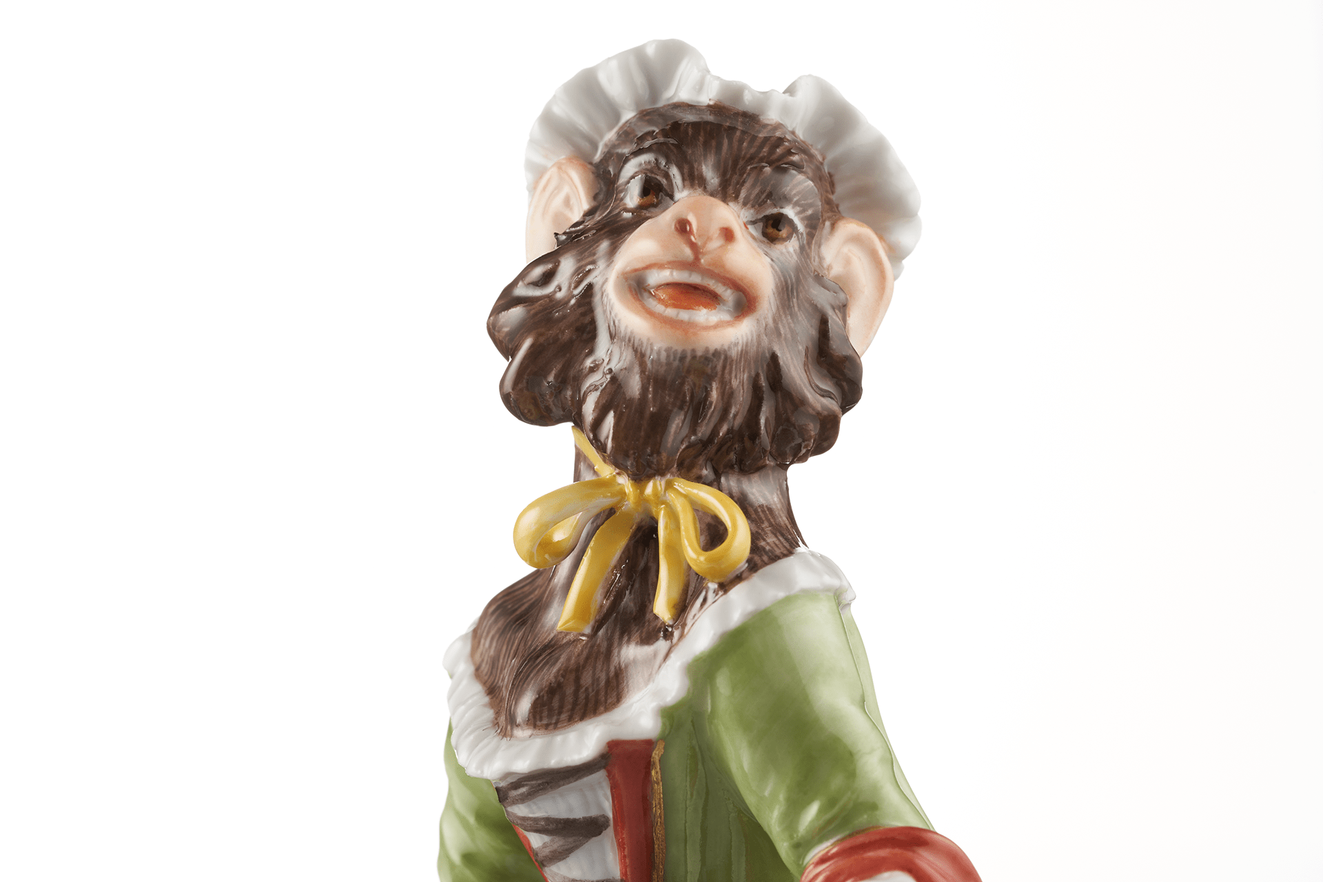 Figur Affenkapelle Sängerin, Höhe 12,5 cm | Meissen Figuren - Edition Affenkapelle 90c300 - 60018 - Meissen Weimar