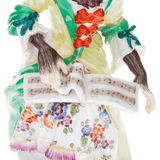 Figur Affenkapelle Sängerin, Porzellan, H 12,5 cm | Meissen Figuren-Edition Affenkapelle