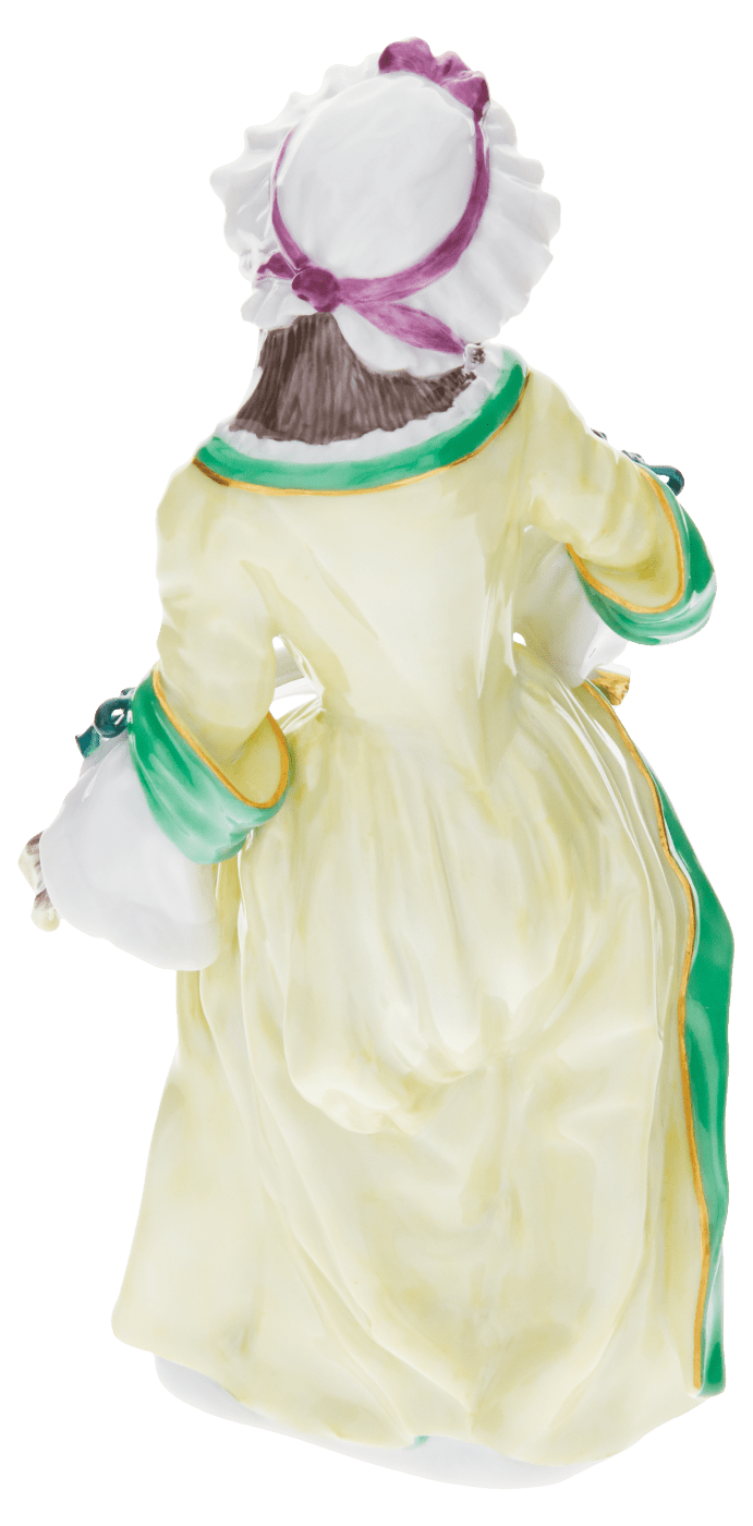 Figur Affenkapelle Sängerin, Porzellan, H 12,5 cm | Meissen Figuren - Edition Affenkapelle 90c300 - 60010 - Meissen Weimar