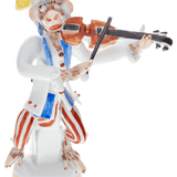Figur Affenmusiker mit Geige, H 11 cm | Meissen Figuren-Edition Affenkapelle