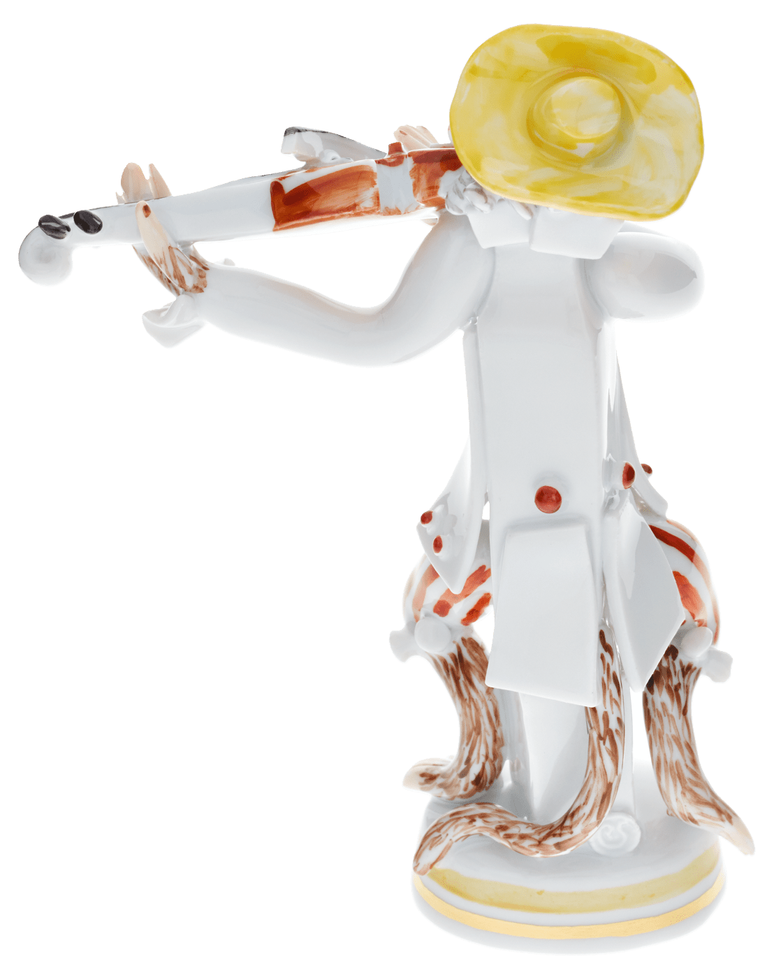 Figur Affenmusiker mit Geige, H 11 cm | Meissen Figuren - Edition Affenkapelle 90a317 - 83323 - Meissen Weimar