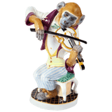 Figur Affenmusiker Rhesusaffe als Geiger, H 18,5 cm | Meissen Limitierte Meisterwerke