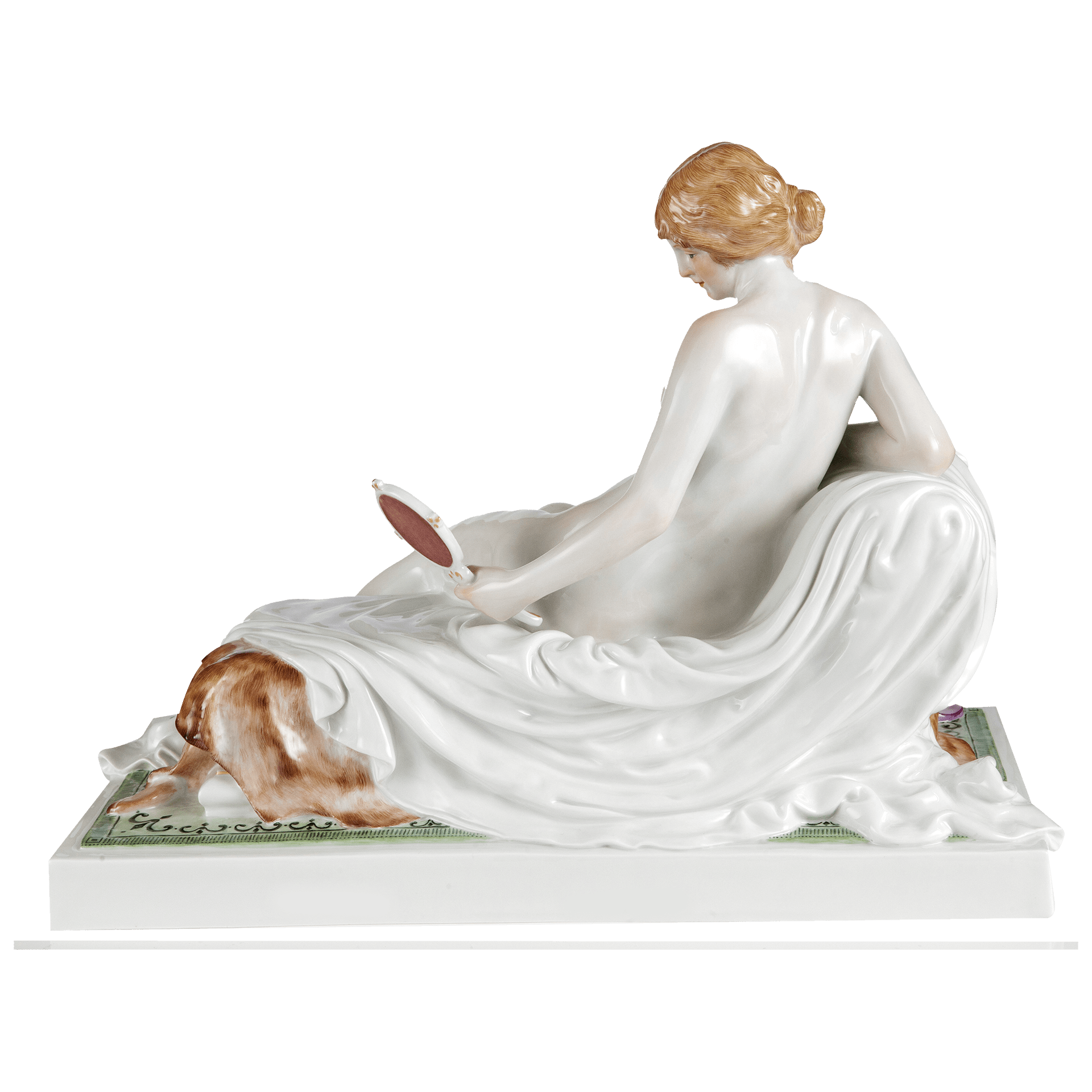 Figur Akt mit Spiegel und Rose, Porzellan, H 26 cm, limitiert | Meissen Limitierte Meisterwerke 900384 - 73662 - Meissen Weimar
