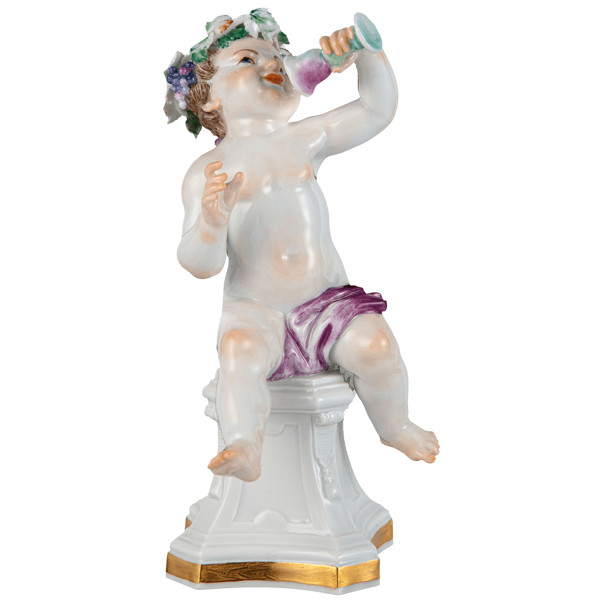 Figur, Allegorien Vier Jahreszeiten, Herbst, H 13,5 cm | Meissen Limitierte Meisterwerke 900374 - 61048 - Meissen Weimar