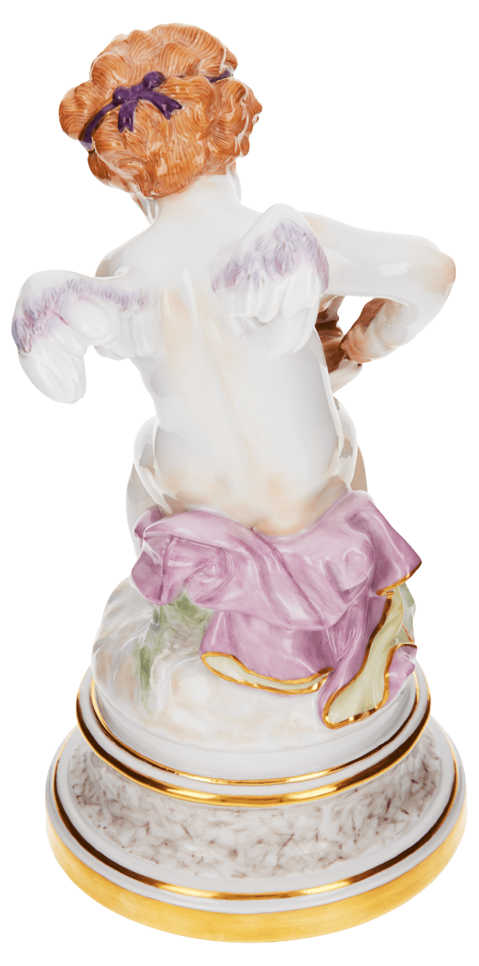 Figur Amor, das Feuer zweier Herzen anfachend, H 20 cm | Meissen Figuren Individuell 900300 - 70672 - Meissen Weimar