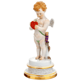 Figur, Amor in Verlegenheit, H 22,5 cm | Meissen Figurengruppe