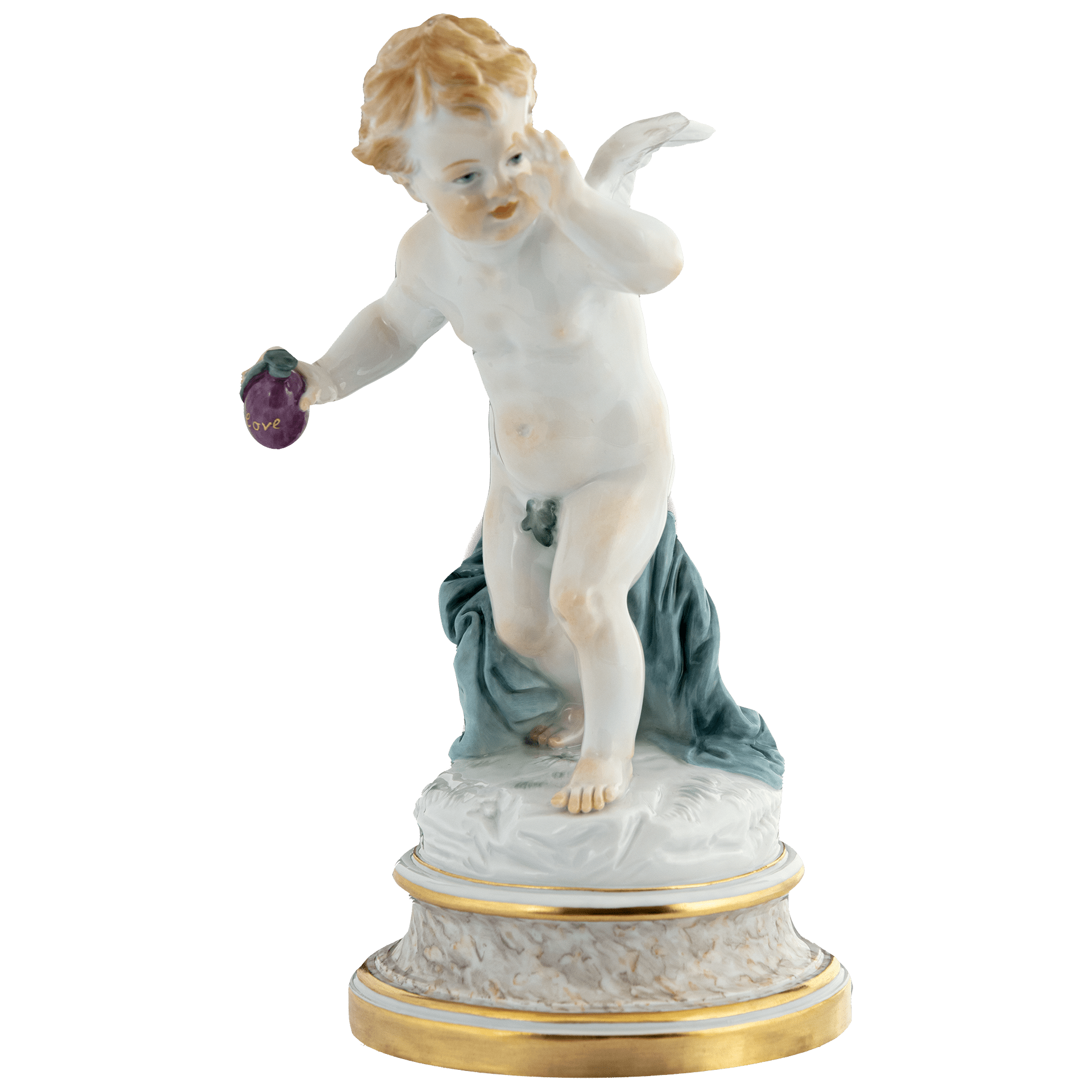 Figur Amor Love always wins, Porzellan, H 21 cm | Meissen Geschenke 90a369 - 70615 - Meissen Weimar