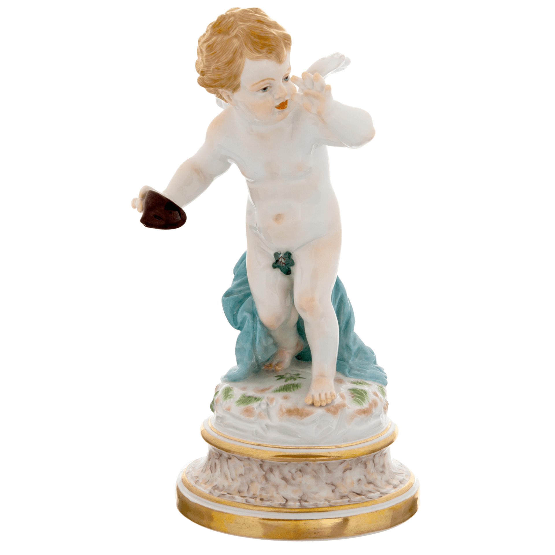 Figur Amor mit Maske, H 21 cm | Meissen Figuren Individuell 900300 - 70674 - Meissen Weimar