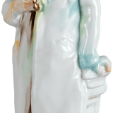 Figur Arzt, Bunt und gold staffiert, H 19 cm | Meissen Skulptur