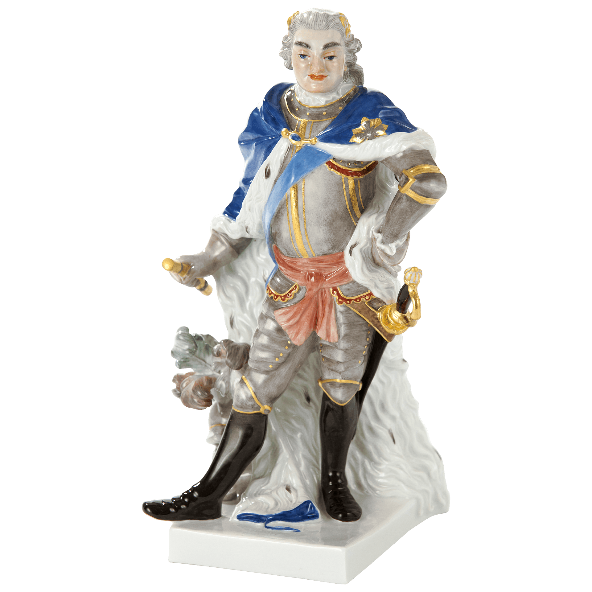 Figur August der Starke, H 22,5 cm, limitiert | Meissen Limitierte Meisterwerke 90a484 - 73480 - Meissen Weimar