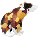 Figur Bär Indian Summer Look H 8 cm | Meissen Atelier-Edition