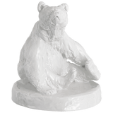 Figur Bär Weiß, H 23 cm | Meissen Figuren Böttgersteinzeug