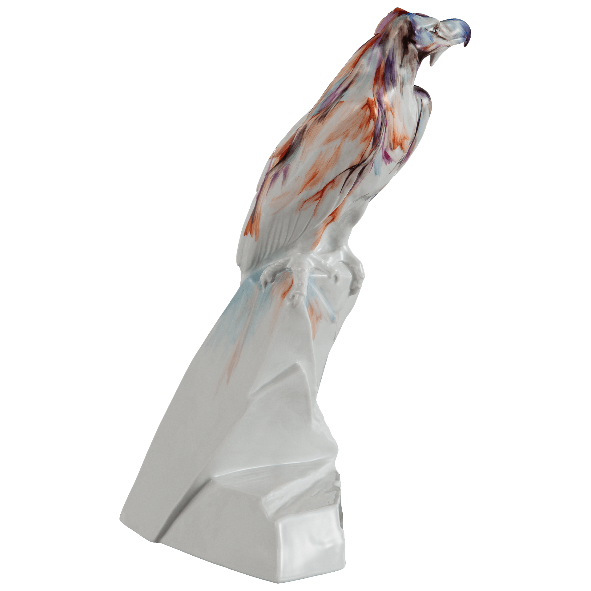 Figur Bartgeier, Rot, H 27 cm | Meissen Unikate 90a420 - 77398 - Meissen Weimar