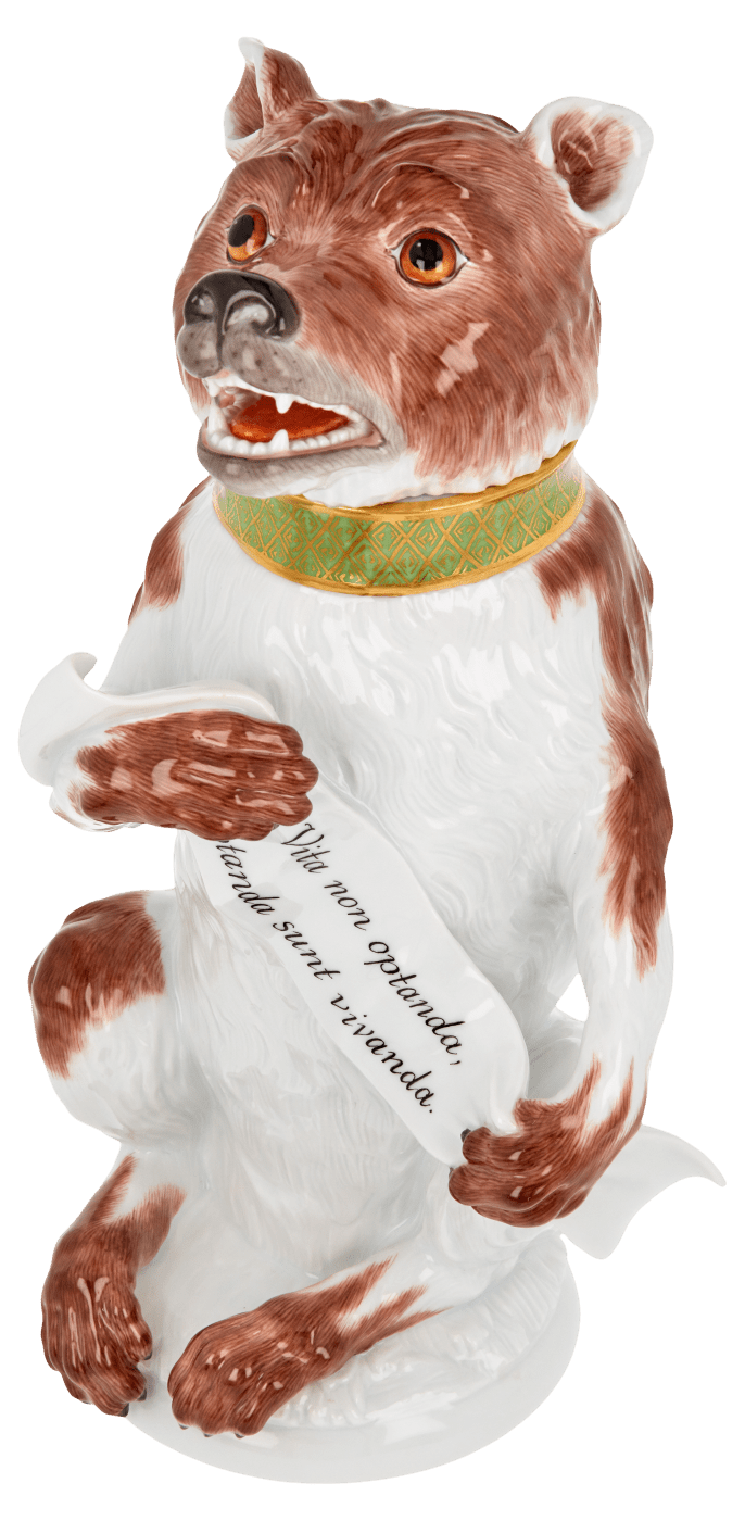 Figur, Bear Welcome, H 26,5 cm | Meissen Limitierte Meisterwerke 900384 - 78999 - Meissen Weimar