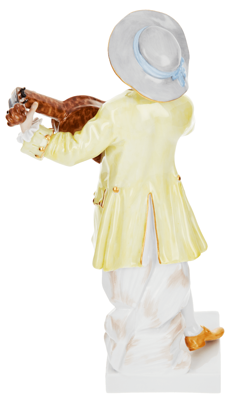 Figur Boaro, Bunt und gold staffiert, H 18 cm | Meissen Figuren - Edition Italienische Komödie 900300 - 64566 - Meissen Weimar