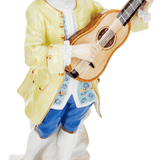 Figur Boaro, Bunt und gold staffiert, H 18 cm | Meissen Figuren-Edition Italienische Komödie