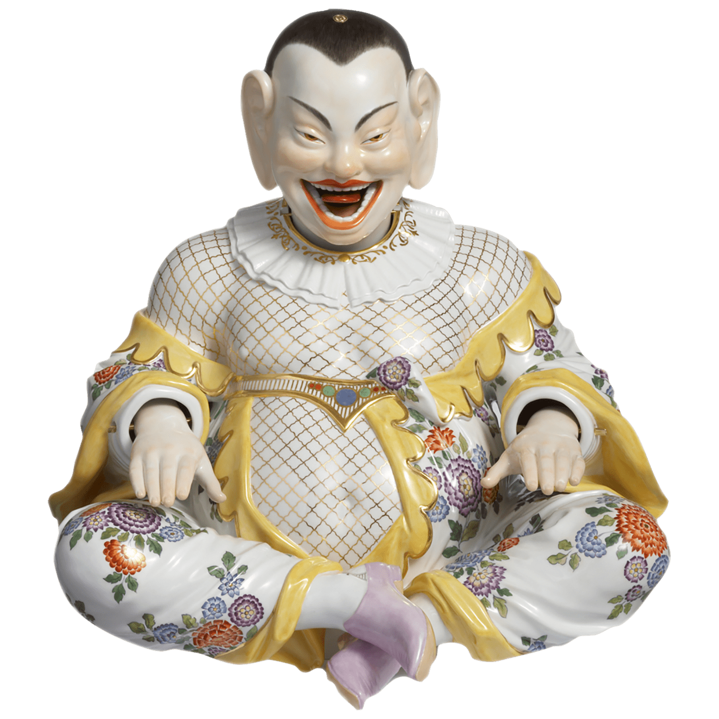 Figur Buddha handbemalt, H 32 cm | Meissen Exklusiv - Kollektion 900380 - 67878 - Meissen Weimar