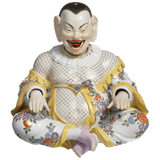 Figur Buddha handbemalt, H 32 cm | Meissen Exklusiv-Kollektion