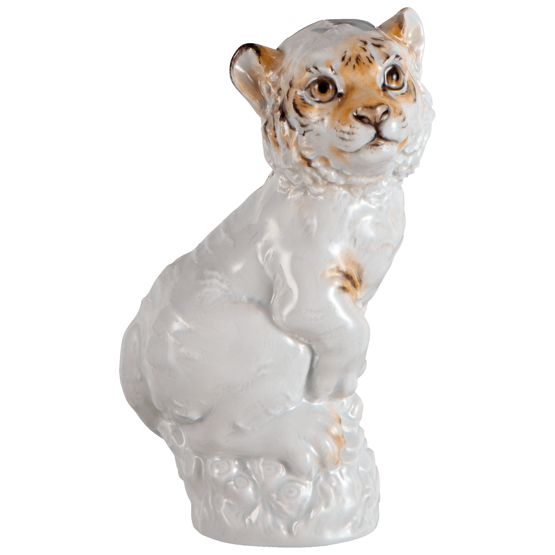 Figur, Chinesisches Jahrestier Tiger gelbes Fell, H 12 cm | Meissen Figuren chinesisches Jahrestier 90a410 - 83629 - Meissen Weimar