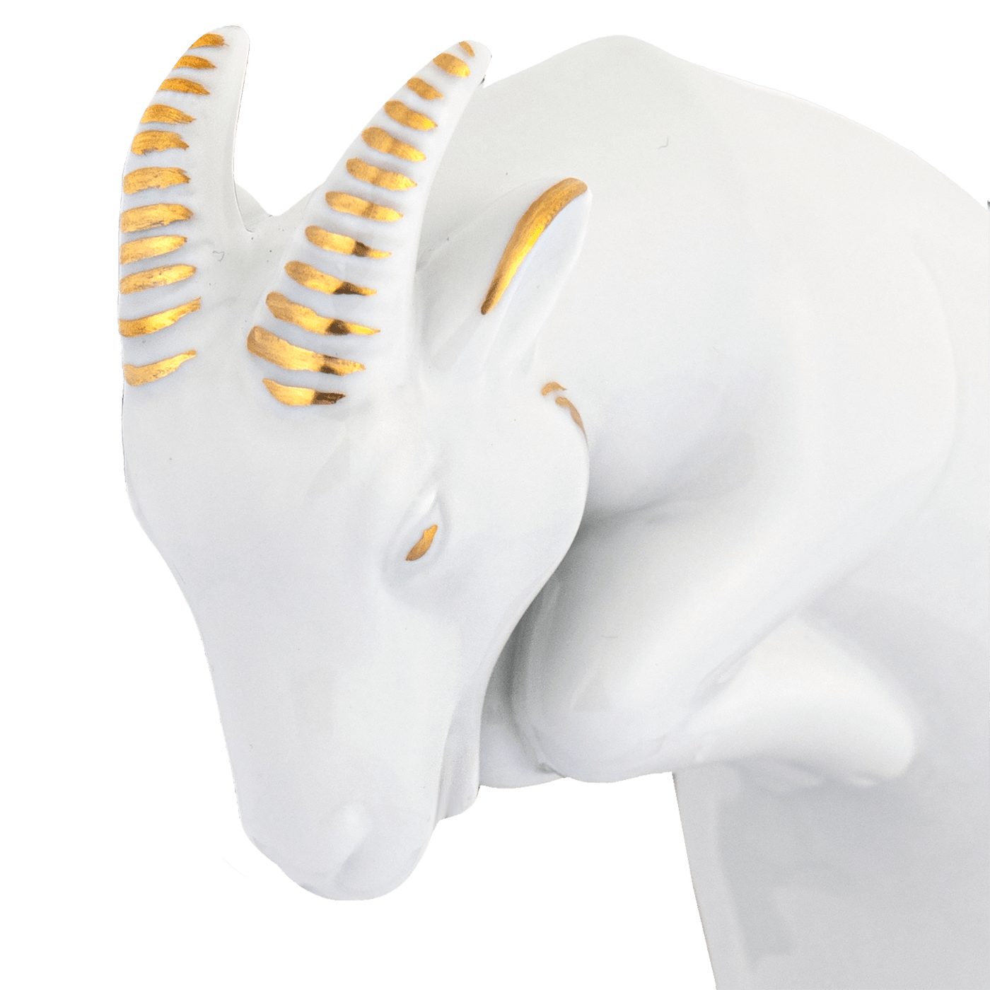 Figur Chinesisches Jahrestier Ziege, Gold, H 12,5 cm | Meissen Figuren chinesisches Jahrestier 900200 - 83657 - Meissen Weimar